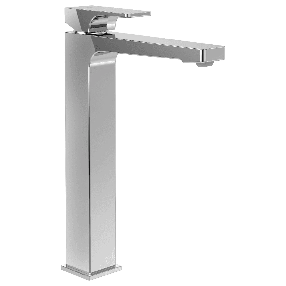 Villeroy & Boch Architectura Square Chrome Tall Single Lever Basin Mixer, With Push Down Waste 3 Villeroy & Boch Architectura Square Chrome Tall Single Lever Basin Mixer, With Push Down Waste