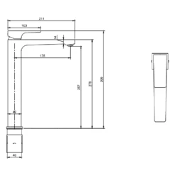 Villeroy & Boch Architectura Square Chrome Tall Single Lever Basin Mixer, With Push Down Waste 11 Villeroy & Boch Architectura Square Chrome Tall Single Lever Basin Mixer, With Push Down Waste -TAPS UK Sales villeroy boch architectura square chrome tall single lever basin mixer with push down waste p69469 293876 image