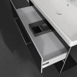 Villeroy & Boch Avento Crystal Black 1000mm Wall Hung Vanity Unit & Basin -TAPS UK Sales villeroy boch avento crystal black 1000mm wall hung vanity unit basin p66285 285740 image