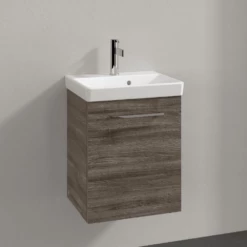 Villeroy & Boch Avento Stone Oak 450mm Wall Hung Vanity Unit & Basin