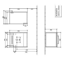 Villeroy & Boch Avento Stone Oak 450mm Wall Hung Vanity Unit & Basin 15 Villeroy & Boch Avento Stone Oak 450mm Wall Hung Vanity Unit & Basin -TAPS UK Sales villeroy boch avento stone oak 450mm wall hung vanity unit basin p66259 285527 image