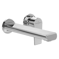 Villeroy & Boch Liberty Chrome Wall Mounted Single-lever Basin Mixer, 195mm Spout, No Waste