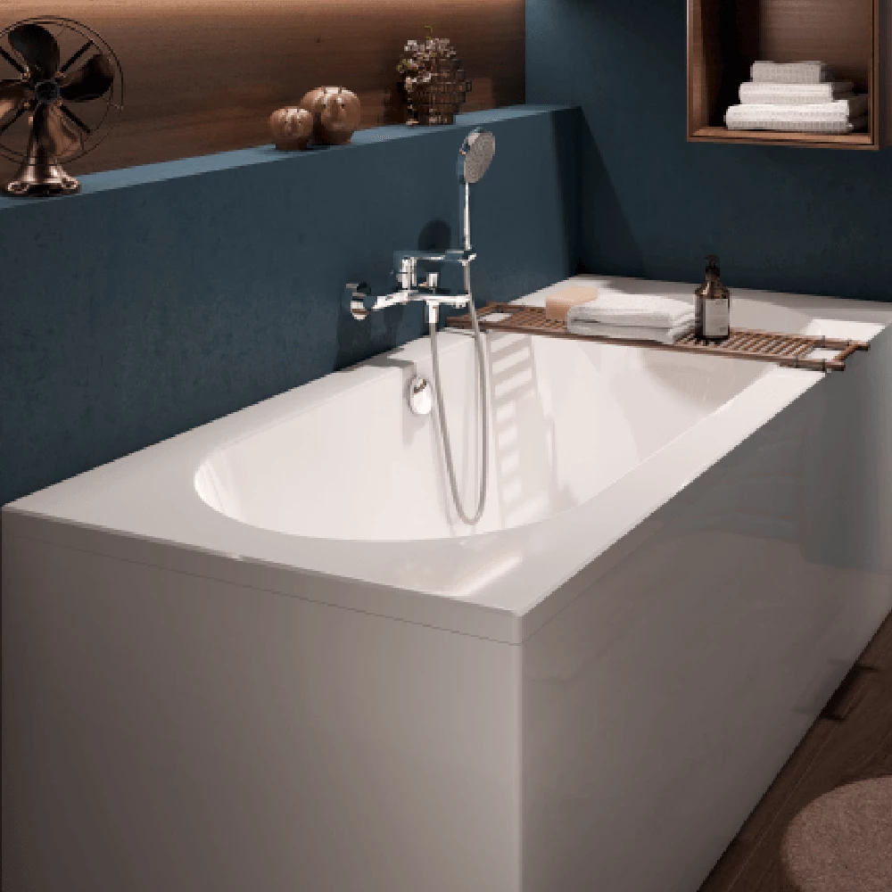 Villeroy & Boch O.novo Rectangular Bath Duo With Leg Set, Alpin 1800x800 4 Villeroy & Boch O.novo Rectangular Bath Duo With Leg Set, Alpin 1800x800 - Image 2