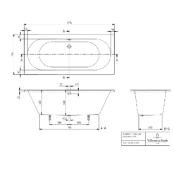 Villeroy & Boch O.novo Rectangular Bath Duo With Leg Set, Alpin 1800x800 13 Villeroy & Boch O.novo Rectangular Bath Duo With Leg Set, Alpin 1800x800 -TAPS UK Sales villeroy boch o novo rectangular bath duo with leg set alpin 1800x800 p66306 286092 image