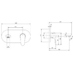 Villeroy & Boch O.novo Start Chrome Wall Mounted Single-lever Basin Mixer, No Waste 11 Villeroy & Boch O.novo Start Chrome Wall Mounted Single-lever Basin Mixer, No Waste -TAPS UK Sales villeroy boch o novo start chrome wall mounted single lever basin mixer no waste p69507 293981 image